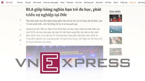 Du học đại học Đức cùng Tập đoàn giáo dục BLA